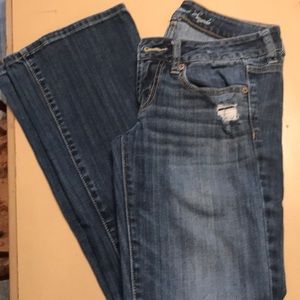 American eagle stretch flare favorite boyfriend